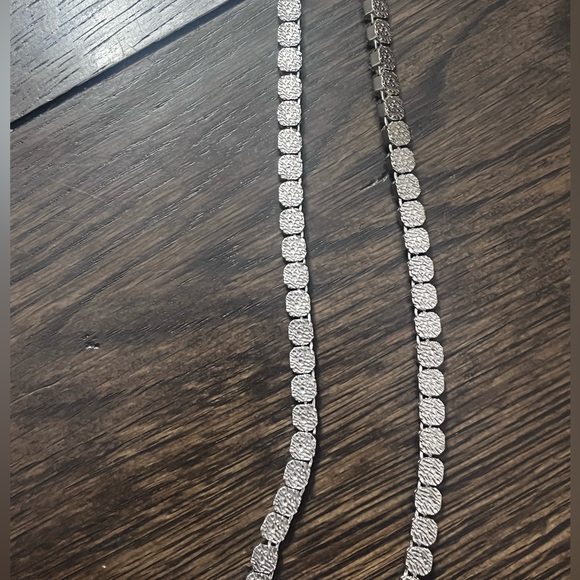 Micro clustered white gold iced out chain. - Picture 4 of 5